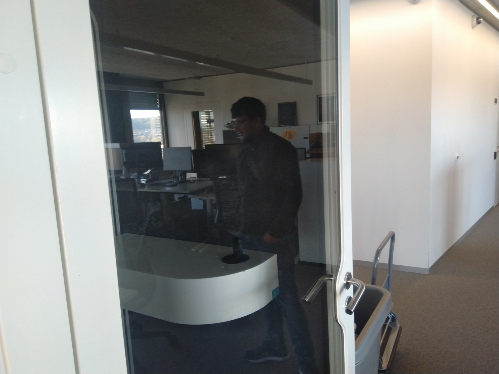 glass walls