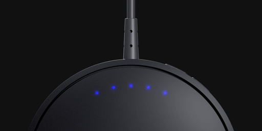 コンピュートパックと Bluetooth のペアリング成功、Bluetooth デバイスがペアリングされると5つの LED すべてが青色に点滅